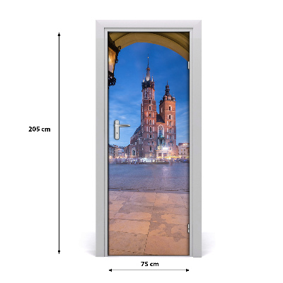 Papel de parede em porta Cracóvia, Polônia