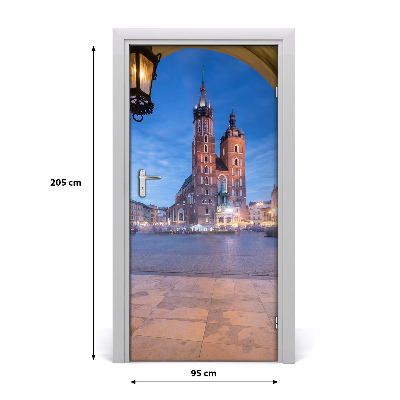 Papel de parede em porta Cracóvia, Polônia