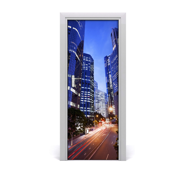 Autocolante para porta Arranha-céus