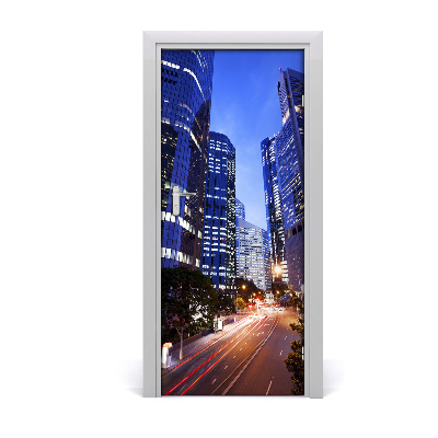 Autocolante para porta Arranha-céus