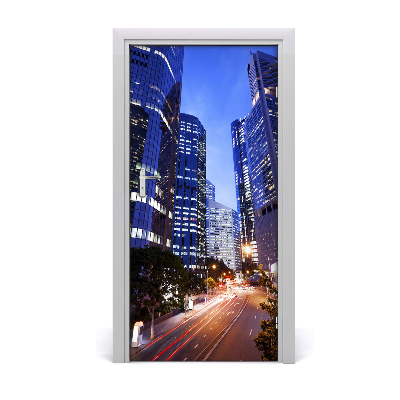 Autocolante para porta Arranha-céus