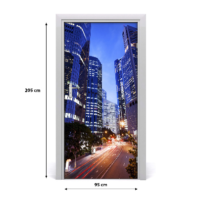 Autocolante para porta Arranha-céus