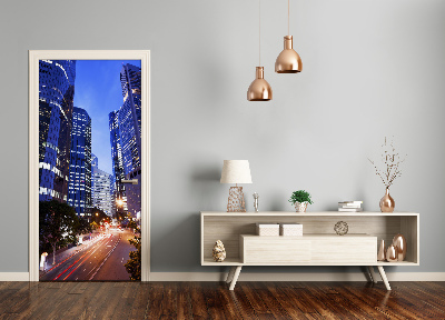 Autocolante para porta Arranha-céus