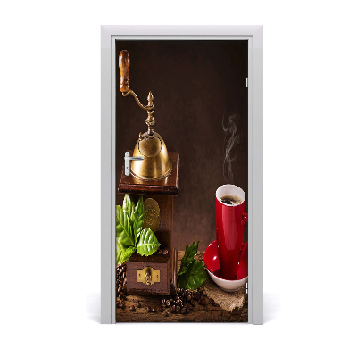 Autocolante para porta Moedor de café