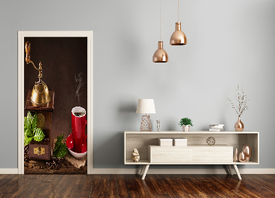 Autocolante para porta Moedor de café