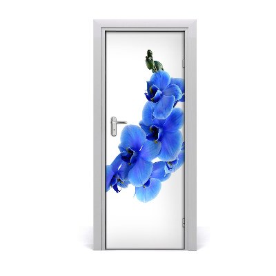 Autocolante para porta orquídea azul