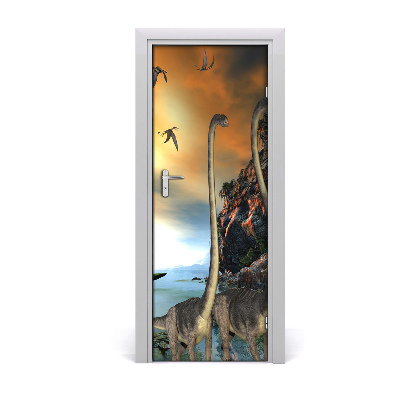 Autocolante para porta Dinossauros