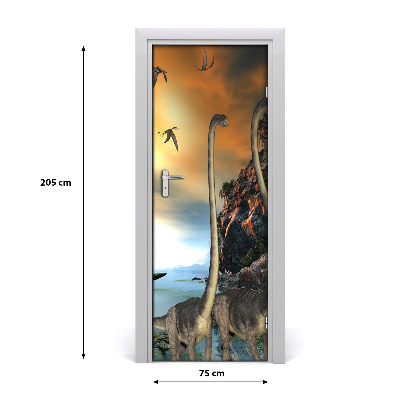 Autocolante para porta Dinossauros