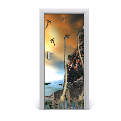 Autocolante para porta Dinossauros