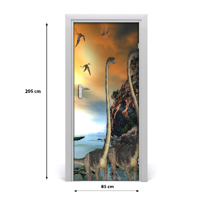 Autocolante para porta Dinossauros