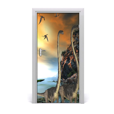 Autocolante para porta Dinossauros