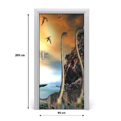 Autocolante para porta Dinossauros