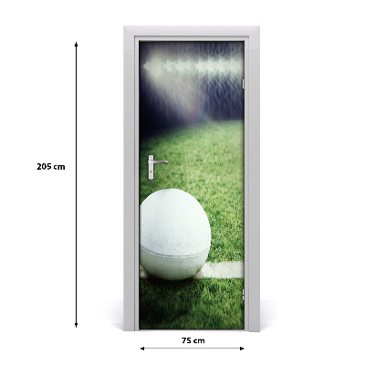 Papel de parede em porta Bola de rugby