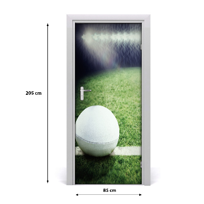 Papel de parede em porta Bola de rugby