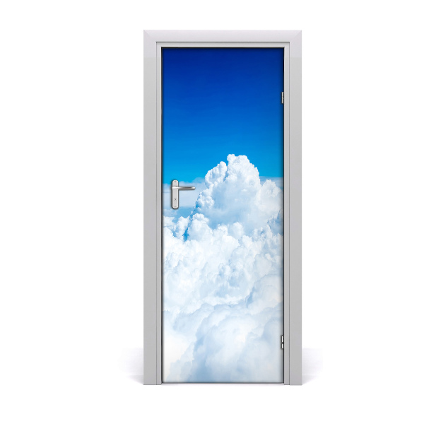 Adesivo em porta Voo acima das nuvens