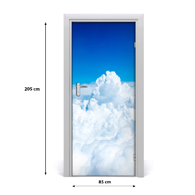Adesivo em porta Voo acima das nuvens