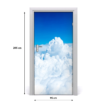 Adesivo em porta Voo acima das nuvens