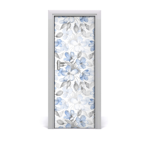 Adesivo em porta Padrão floral