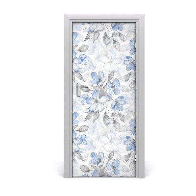 Adesivo em porta Padrão floral