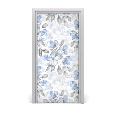 Adesivo em porta Padrão floral