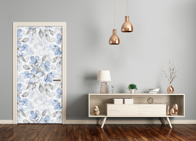 Adesivo em porta Padrão floral