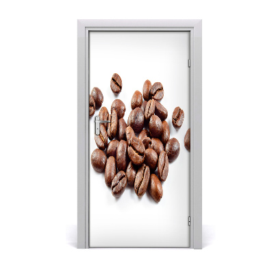 Adesivo em porta Grãos de café