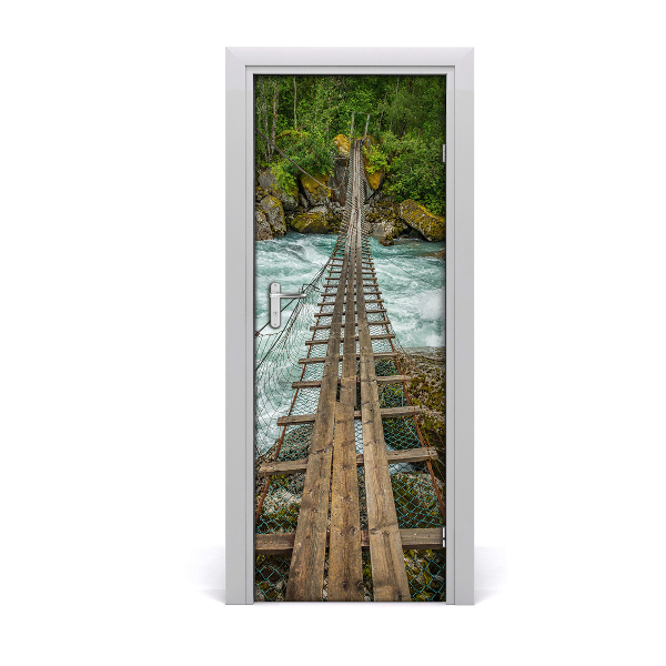 Autocolante para porta Ponte suspensa