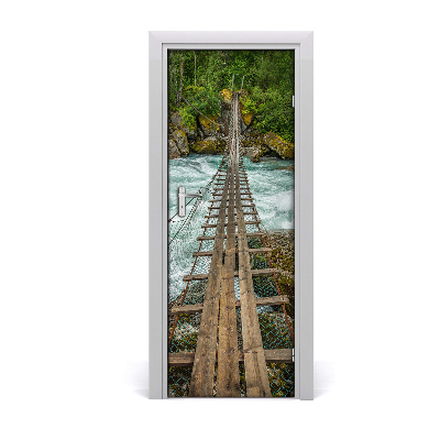 Autocolante para porta Ponte suspensa