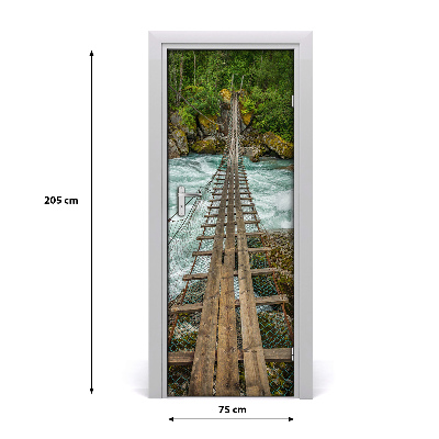 Autocolante para porta Ponte suspensa