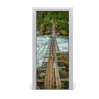 Autocolante para porta Ponte suspensa