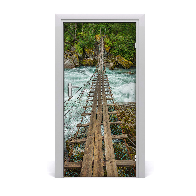 Autocolante para porta Ponte suspensa