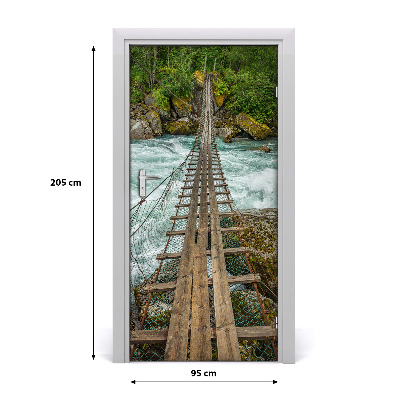 Autocolante para porta Ponte suspensa