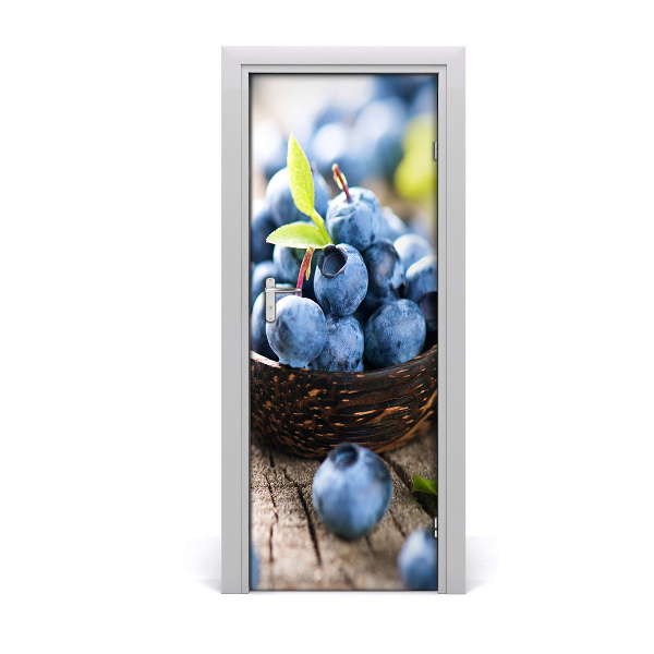 Papel de parede em porta Frutas vermelhas