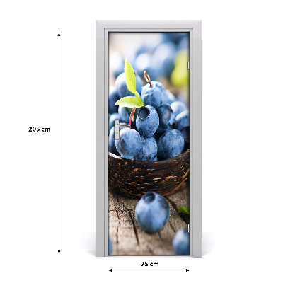 Papel de parede em porta Frutas vermelhas