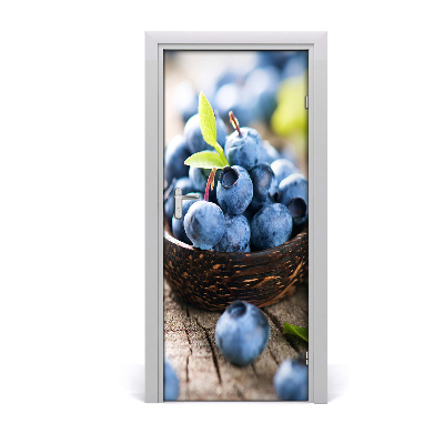 Papel de parede em porta Frutas vermelhas