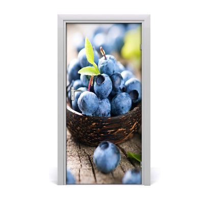 Papel de parede em porta Frutas vermelhas