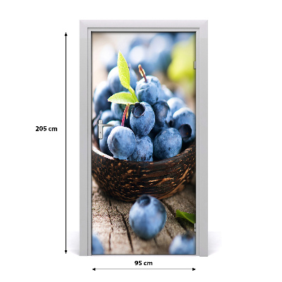 Papel de parede em porta Frutas vermelhas