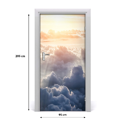 Adesivo em porta Voo acima das nuvens