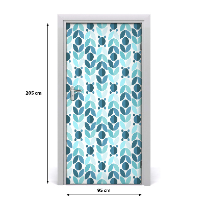 Autocolante para porta Fundo geométrico