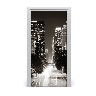 Papel de parede em porta Los Angeles à noite