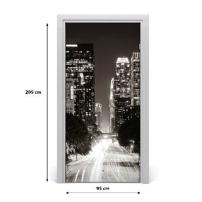 Papel de parede em porta Los Angeles à noite