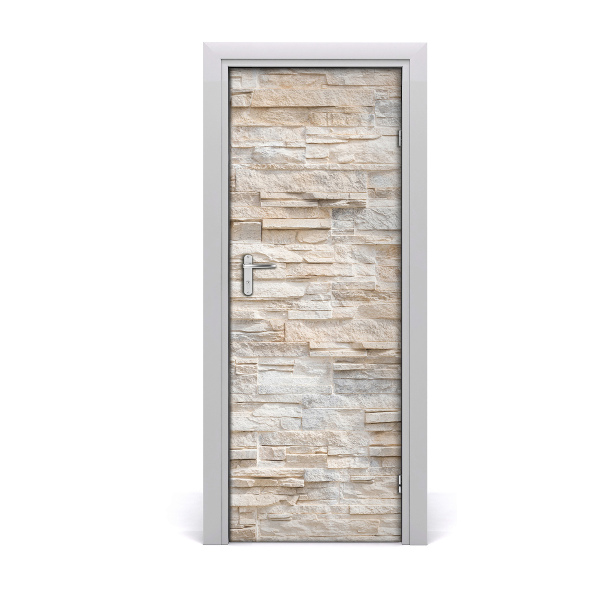 Adesivo em porta Parede de tijolos