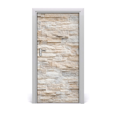 Adesivo em porta Parede de tijolos