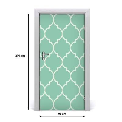 Papel de parede em porta fundo marroquino