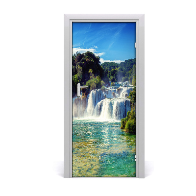 Adesivo em porta Cachoeira Krka