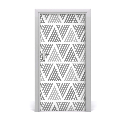 Autocolante para porta Fundo geométrico