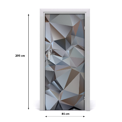 Adesivo em porta Triângulos abstratos