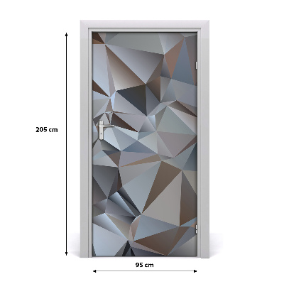 Adesivo em porta Triângulos abstratos