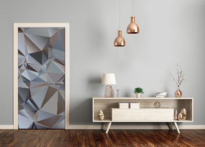 Adesivo em porta Triângulos abstratos