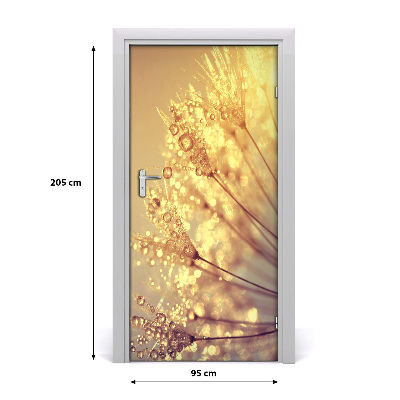 Papel de parede em porta Sementes de dente-de-leão